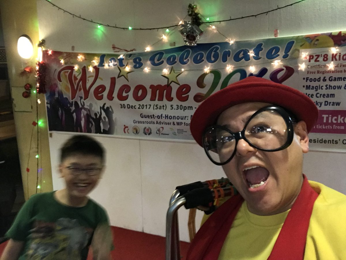Maddie at a community celebration